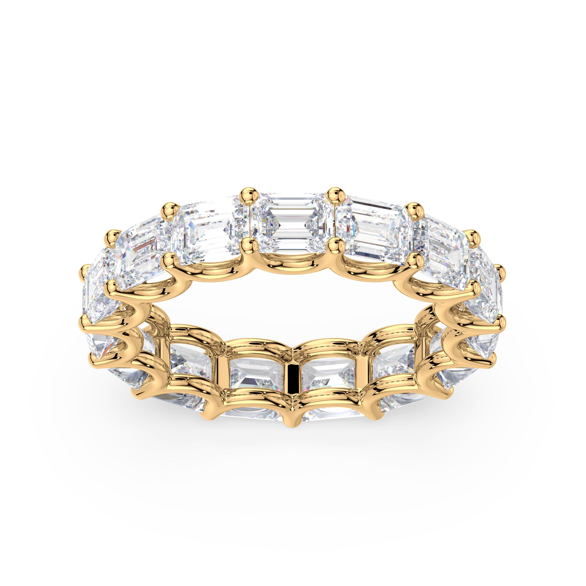 Sylvie East-West Emerald Lab Grown Diamond Eternity Ring
