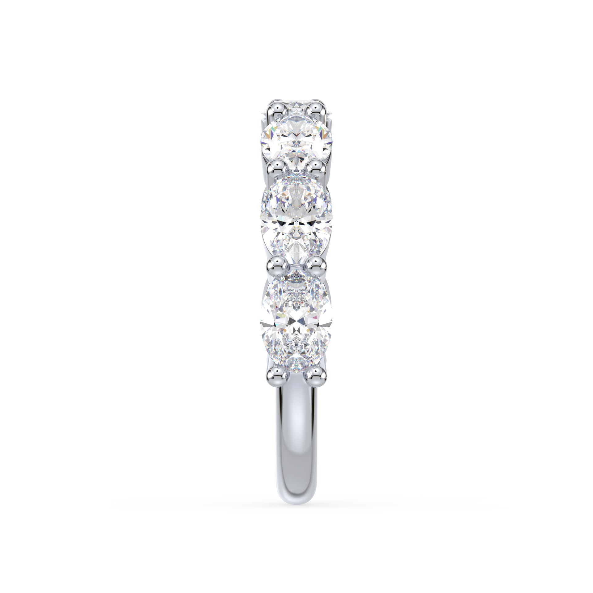 Tatum East-West Oval Lab Grown Diamond Half Eternity Ring