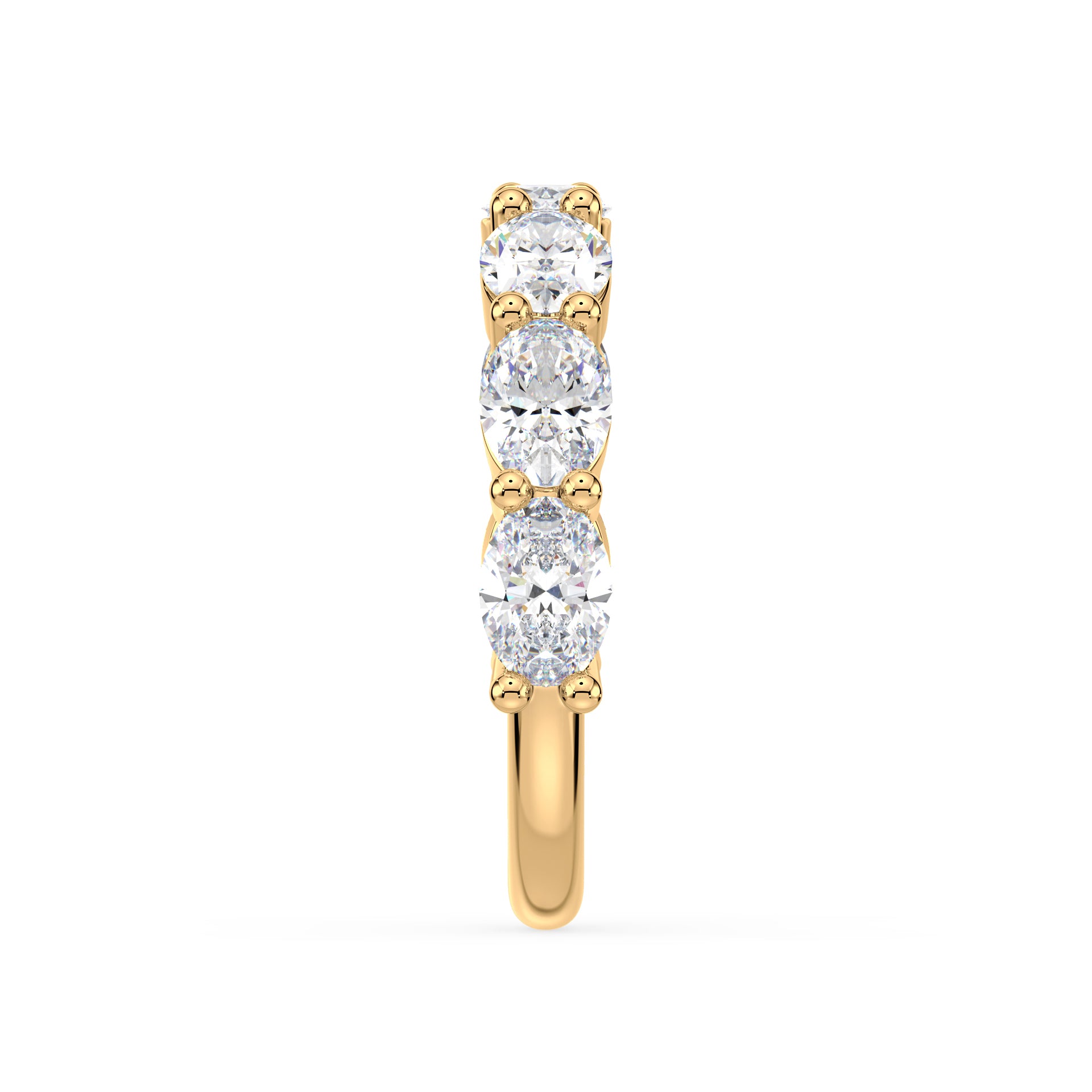 Tatum East-West Oval Lab Grown Diamond Half Eternity Ring