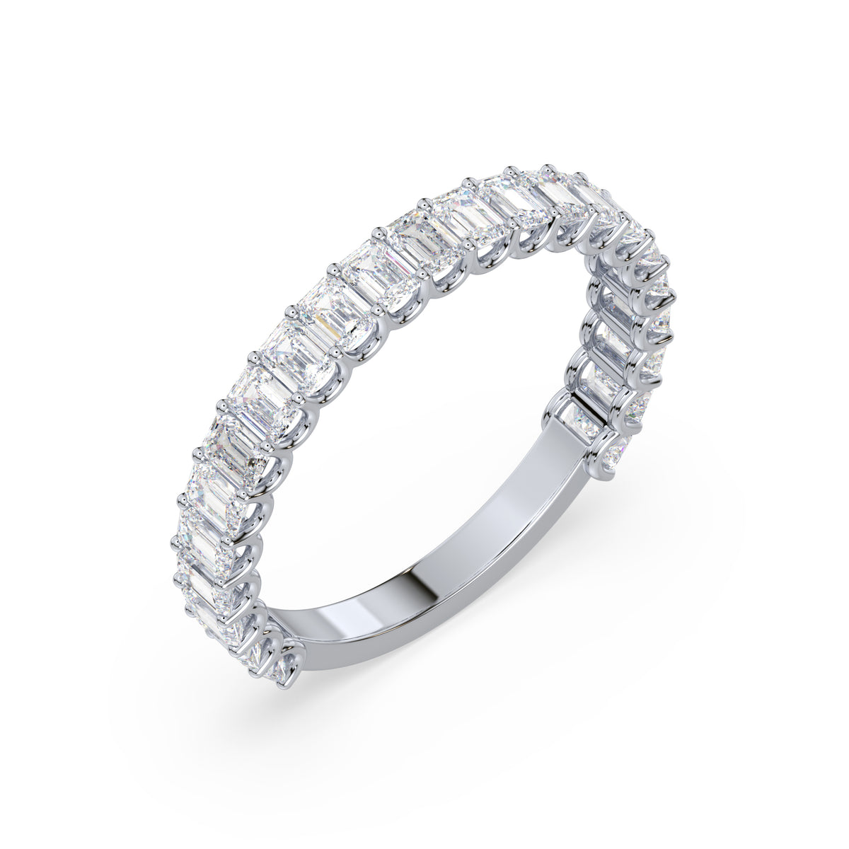 Tess Emerald Lab Grown Diamond 3/4 Eternity Ring