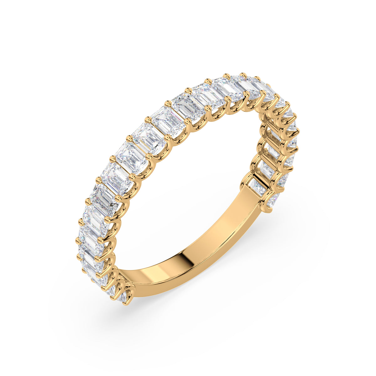 Tess Emerald Lab Grown Diamond 3/4 Eternity Ring