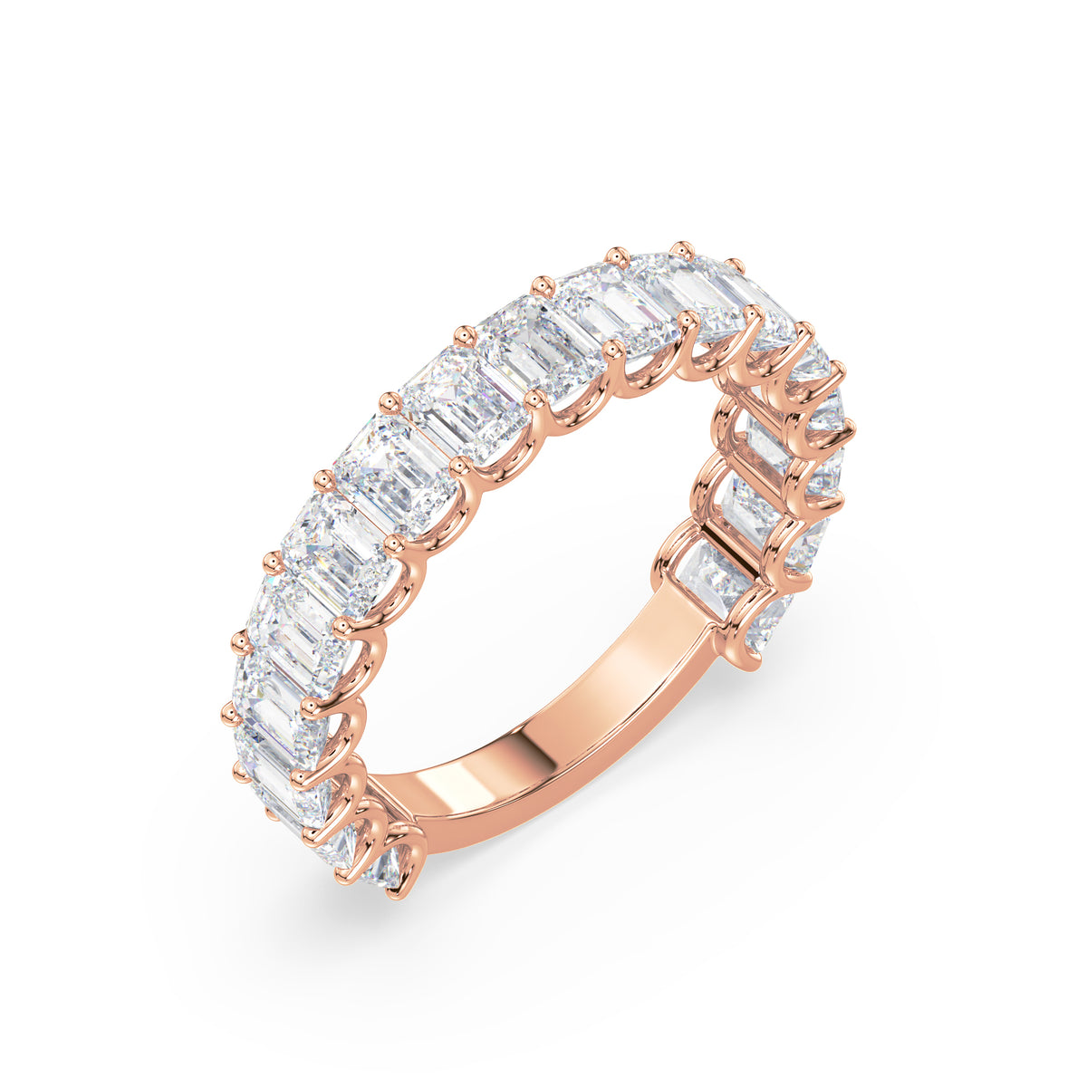 Tess Emerald Lab Grown Diamond 3/4 Eternity Ring
