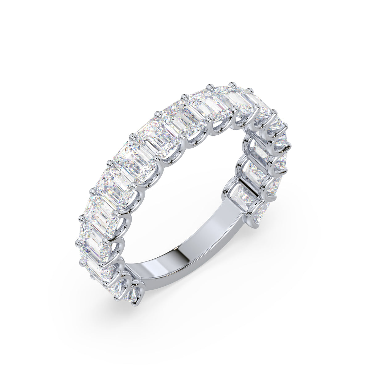 Tess Emerald Lab Grown Diamond 3/4 Eternity Ring