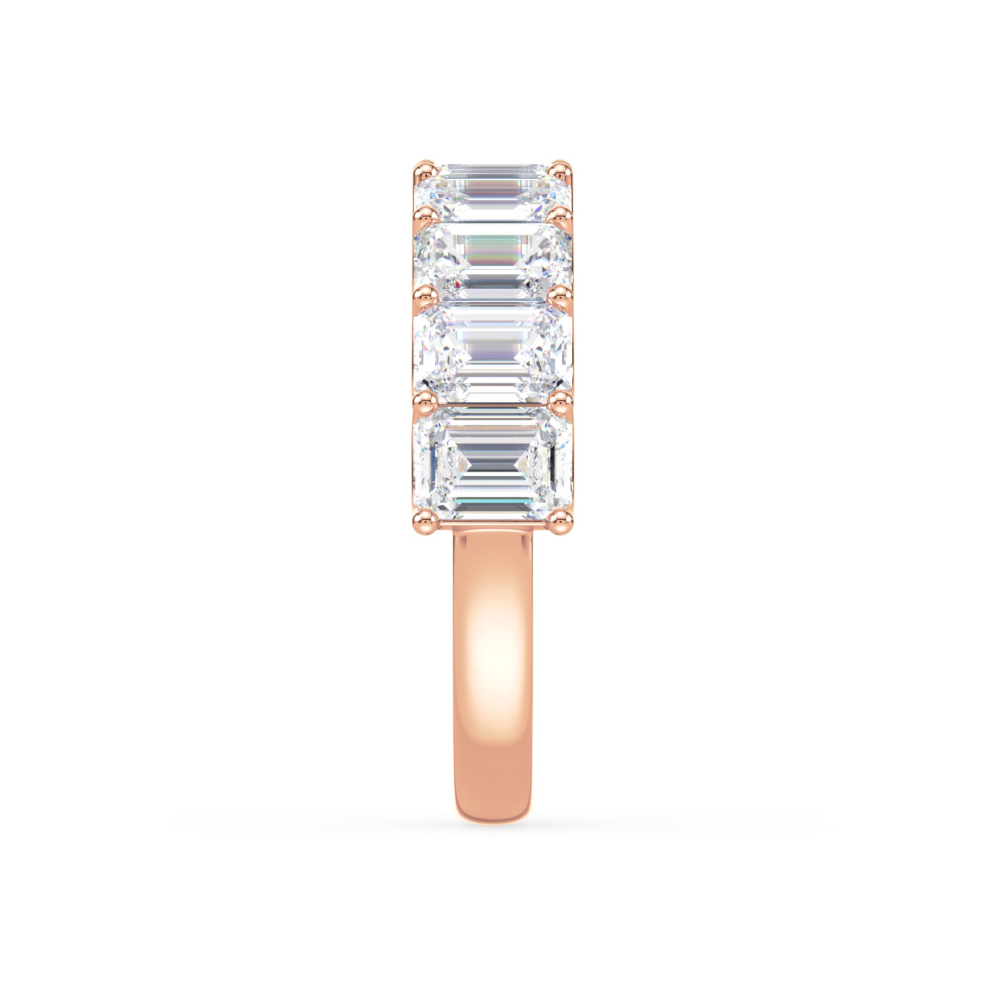 Tess Emerald Lab Grown Diamond Half Eternity Ring