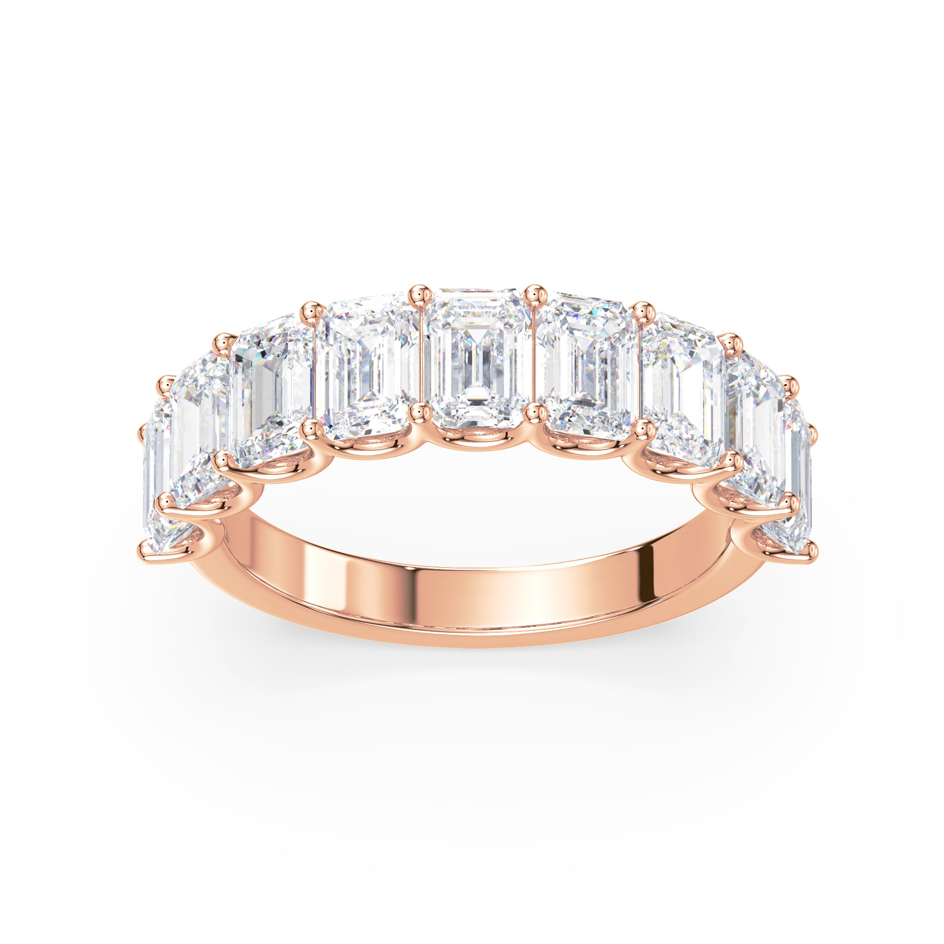Tess Emerald Lab Grown Diamond Half Eternity Ring
