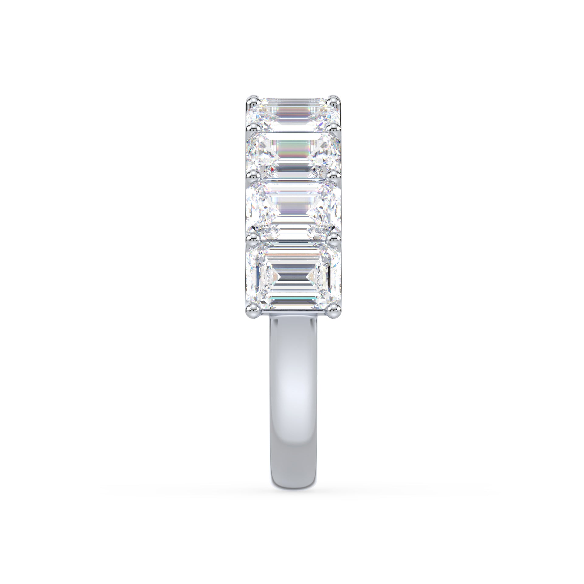 Tess Emerald Lab Grown Diamond Half Eternity Ring