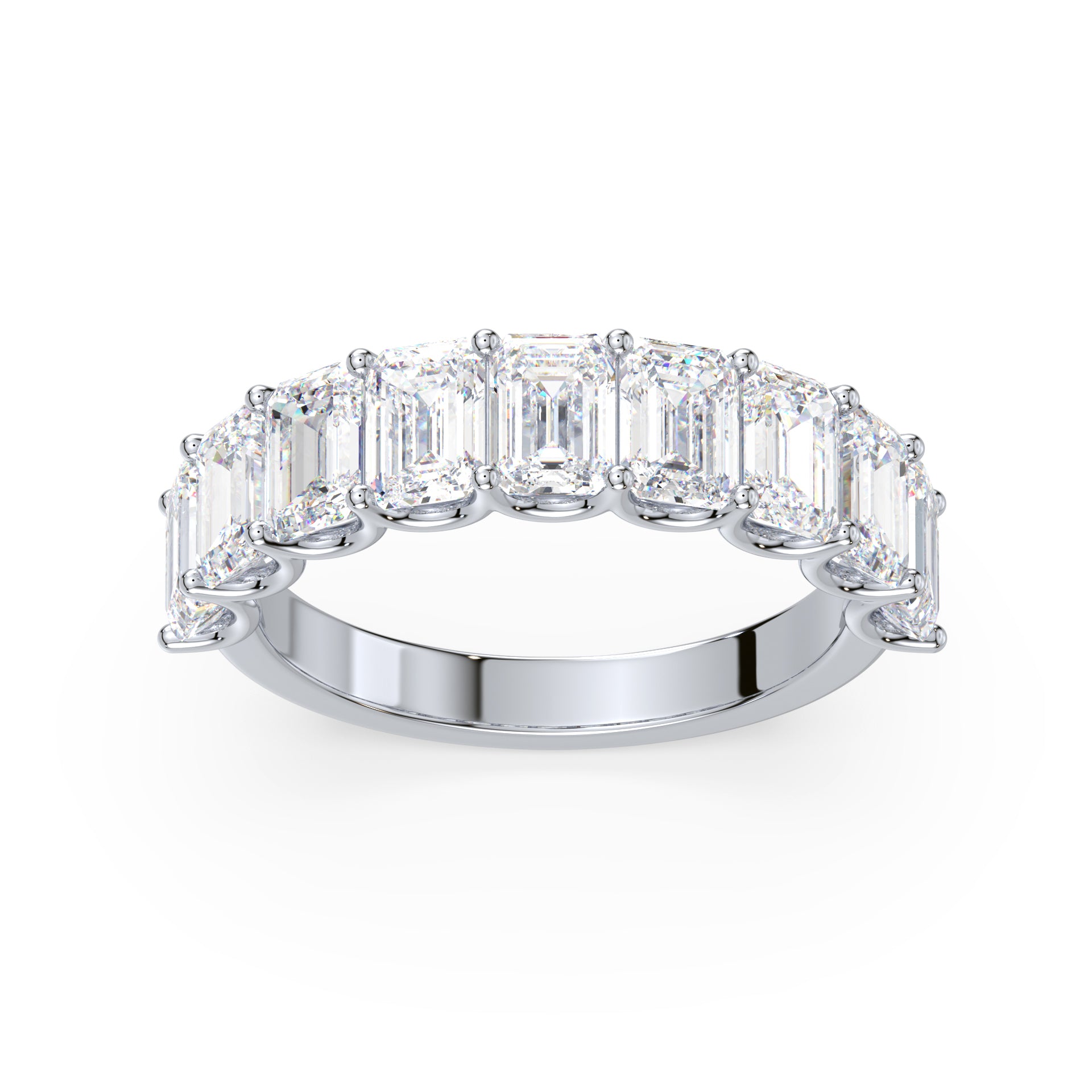 Tess Emerald Lab Grown Diamond Half Eternity Ring