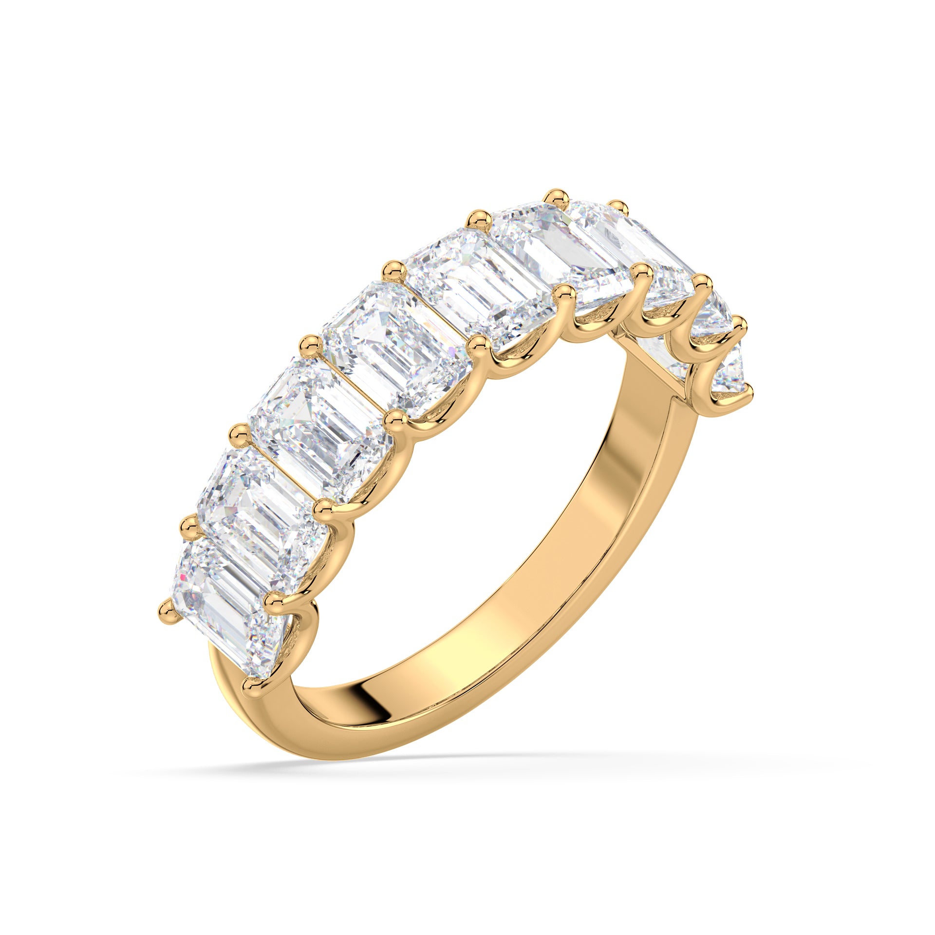 Tess Emerald Lab Grown Diamond Half Eternity Ring