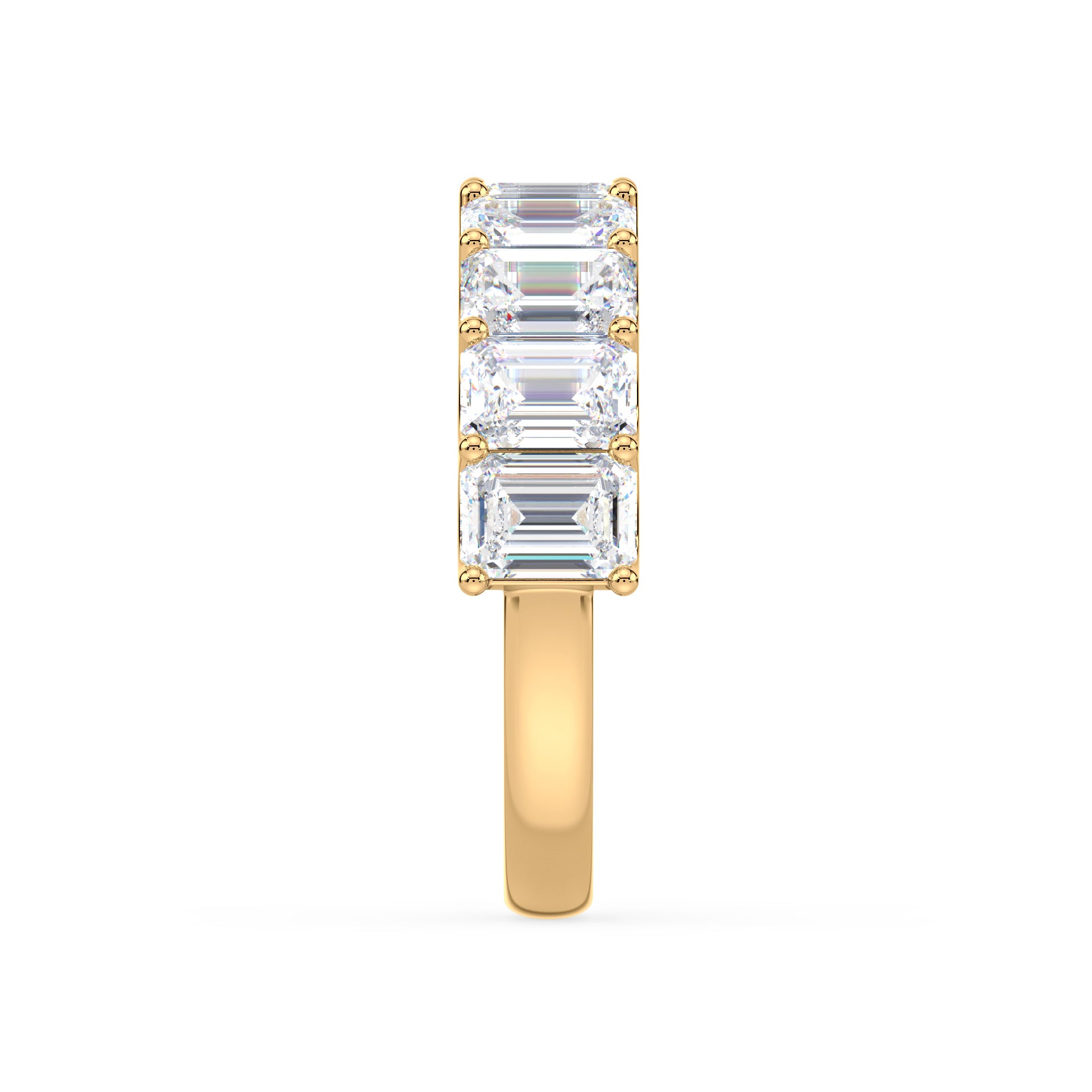 Tess Emerald Lab Grown Diamond Half Eternity Ring