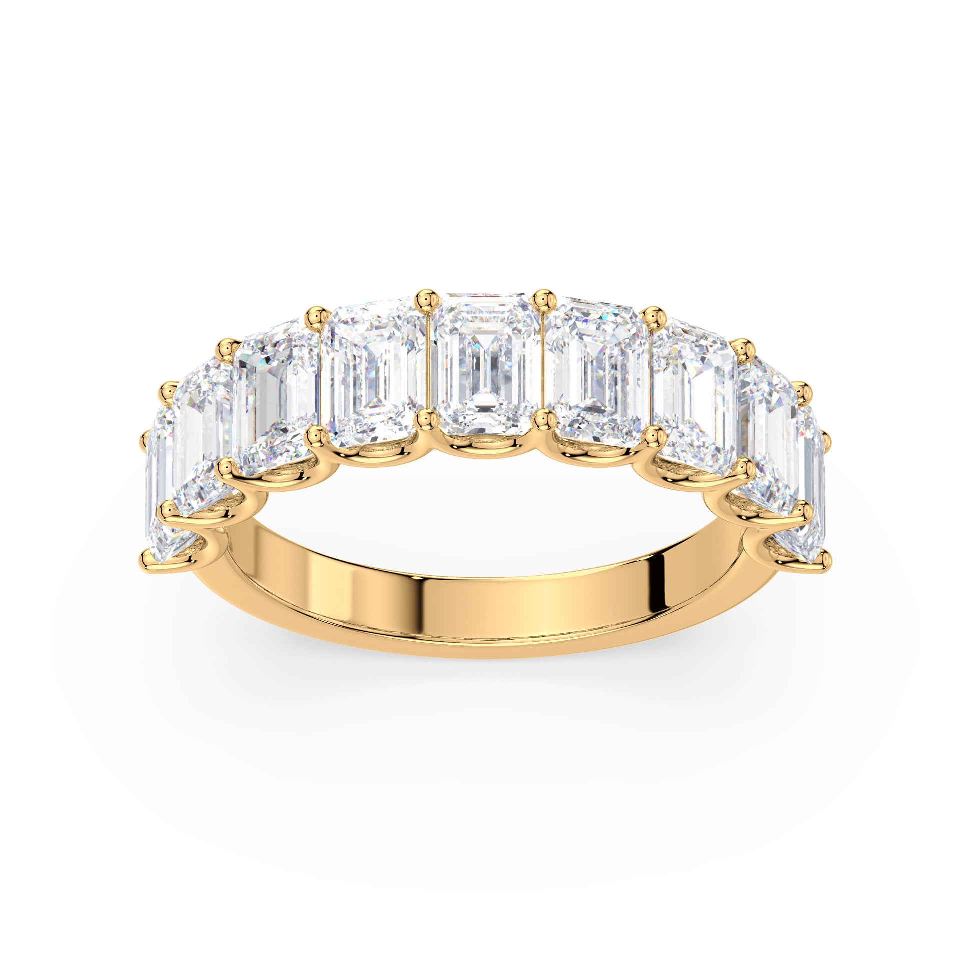 Tess Emerald Lab Grown Diamond Half Eternity Ring