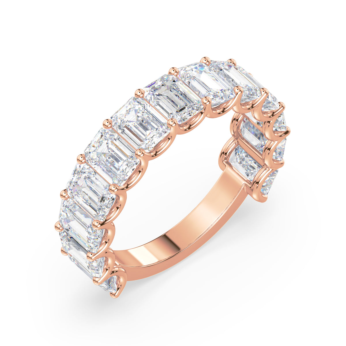 Tess Emerald Lab Grown Diamond 3/4 Eternity Ring