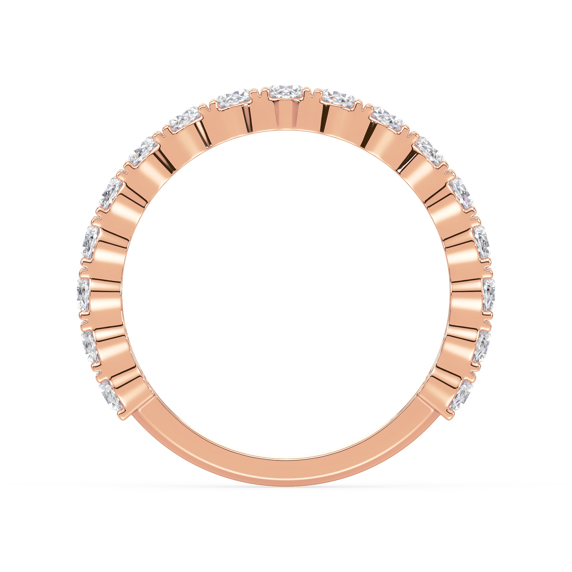 Selby Oval Lab Grown Diamond 3/4 Eternity Ring