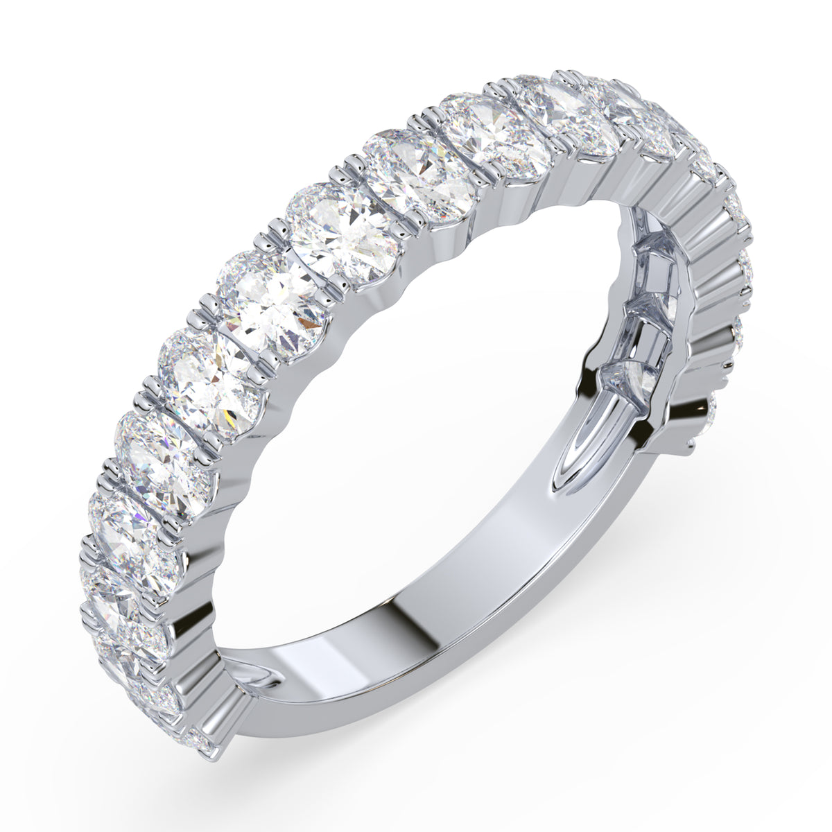 Selby Oval Lab Grown Diamond 3/4 Eternity Ring