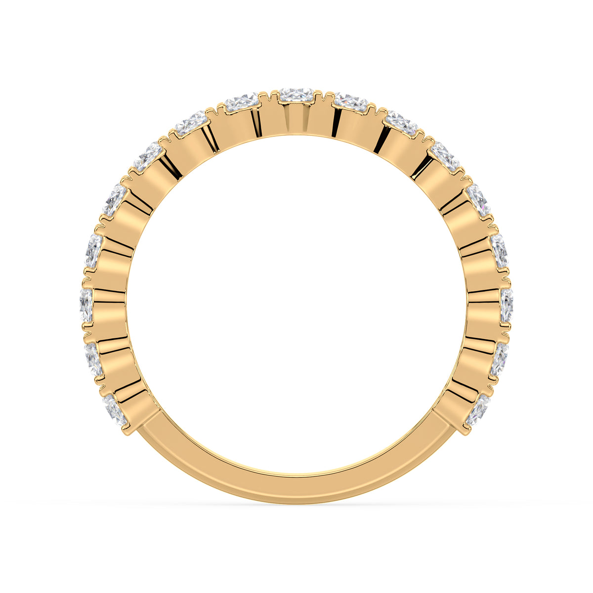Selby Oval Lab Grown Diamond 3/4 Eternity Ring