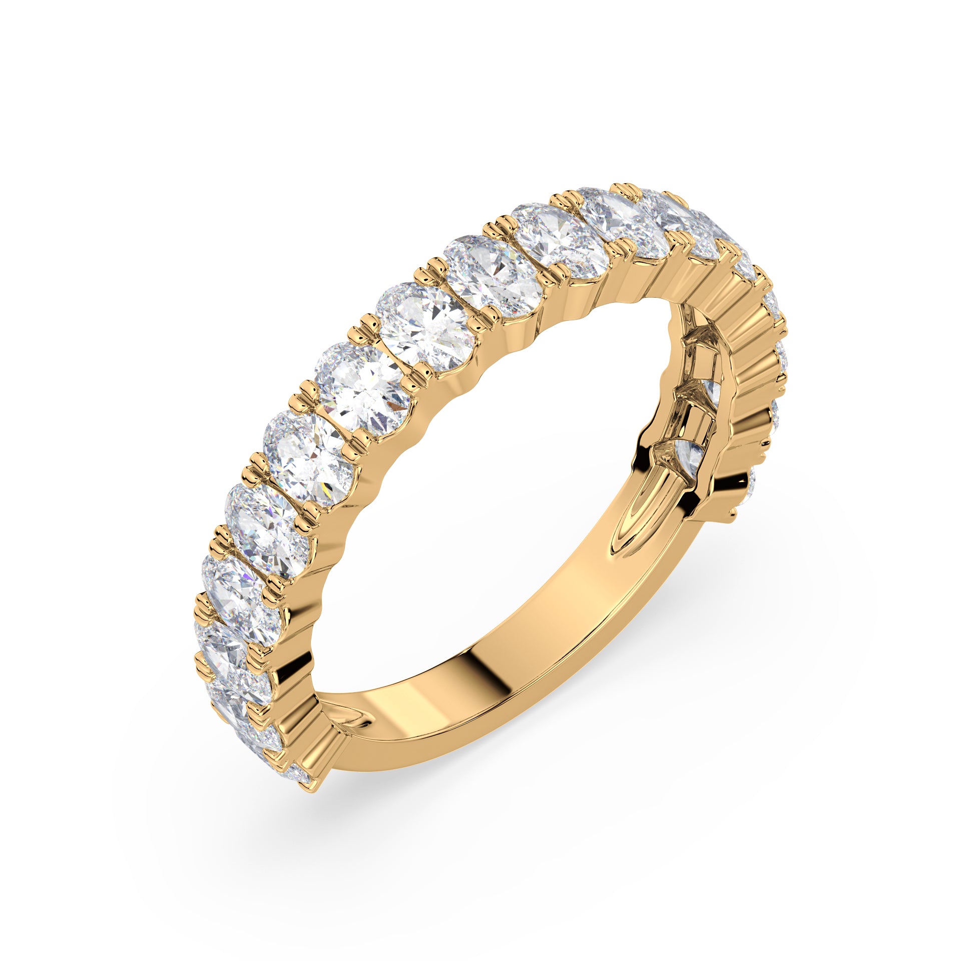 Selby Oval Lab Grown Diamond 3/4 Eternity Ring