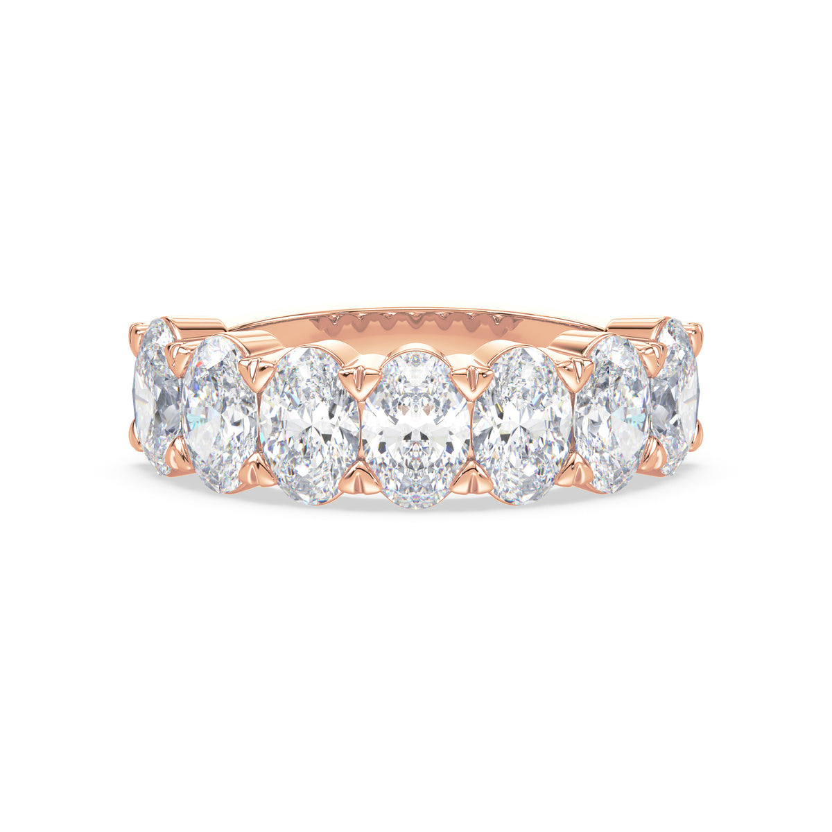 Selby Oval Lab Grown Diamond Half Eternity Ring
