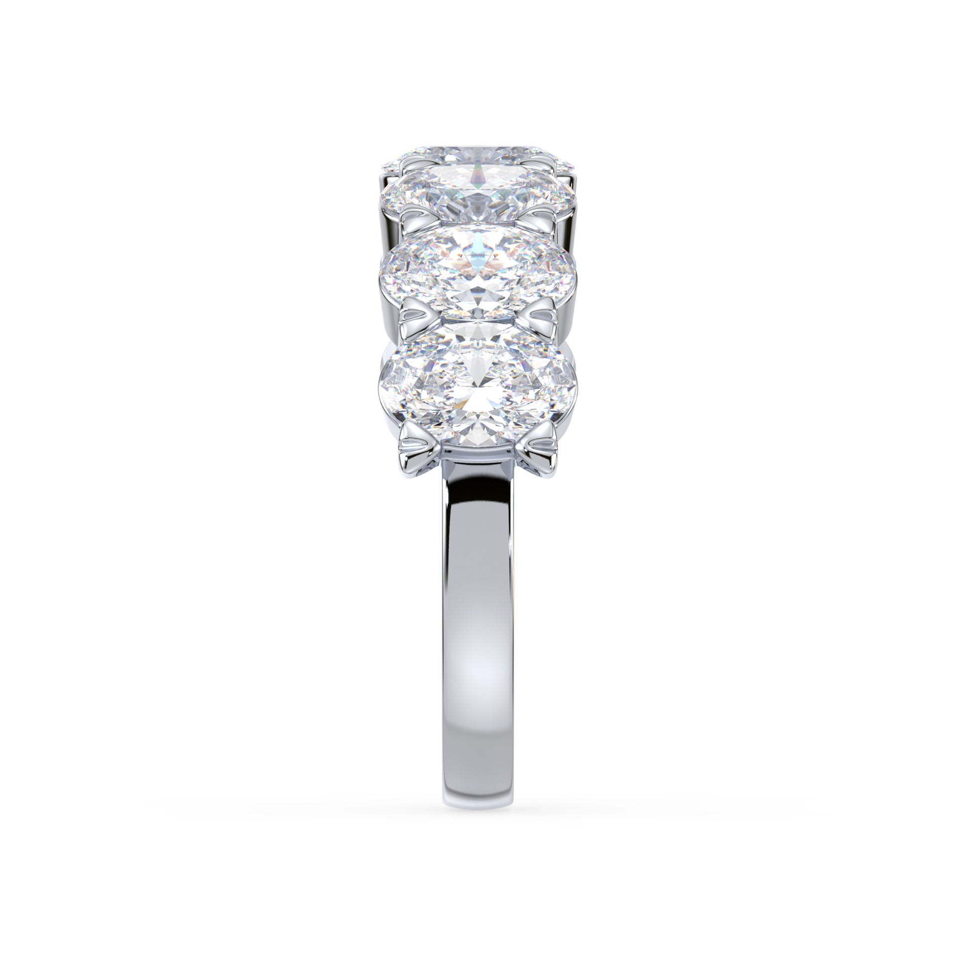 Selby Oval Lab Grown Diamond Half Eternity Ring