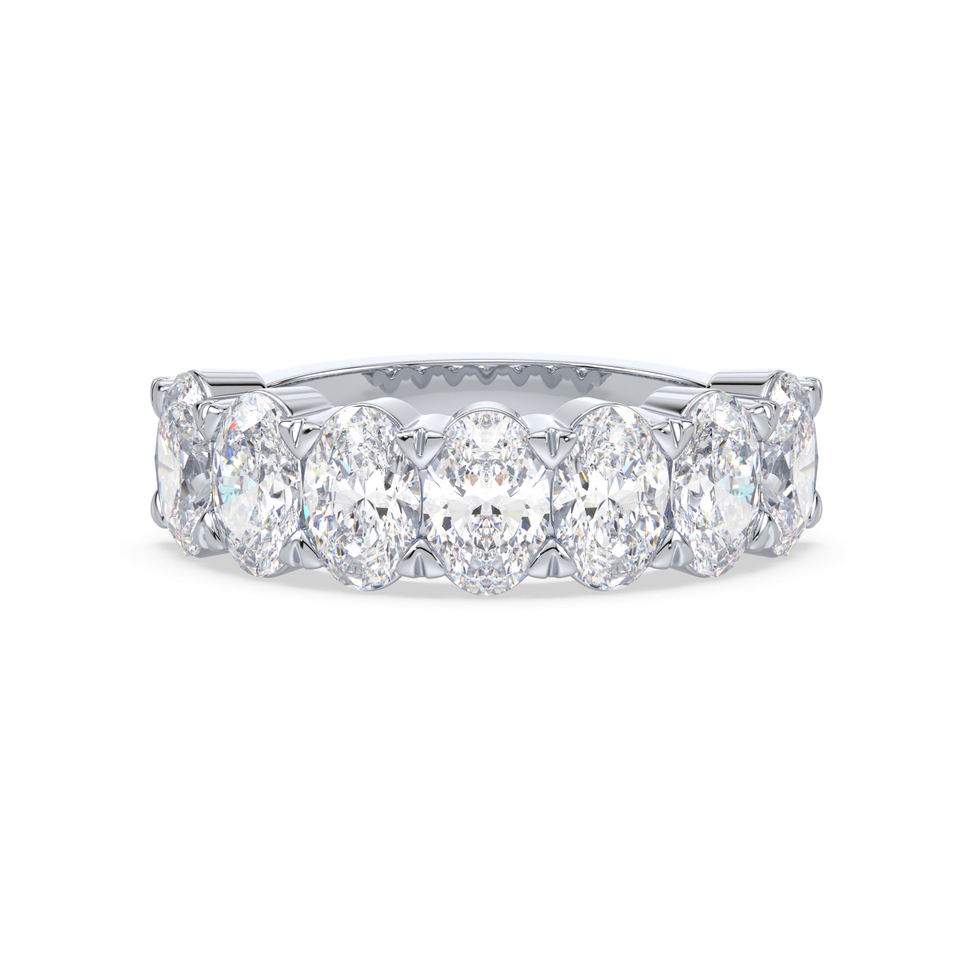 Selby Oval Lab Grown Diamond Half Eternity Ring