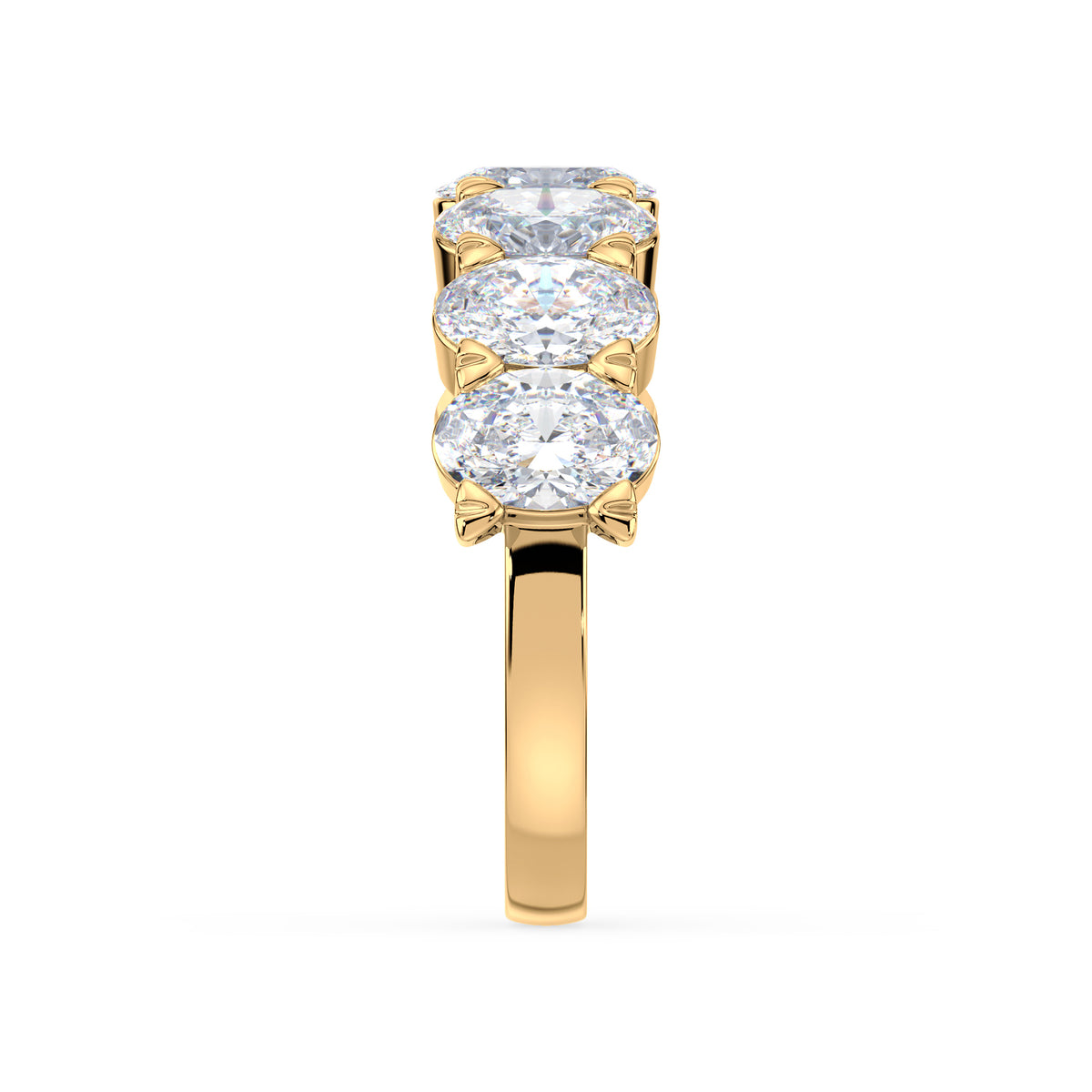 Selby Oval Lab Grown Diamond Half Eternity Ring