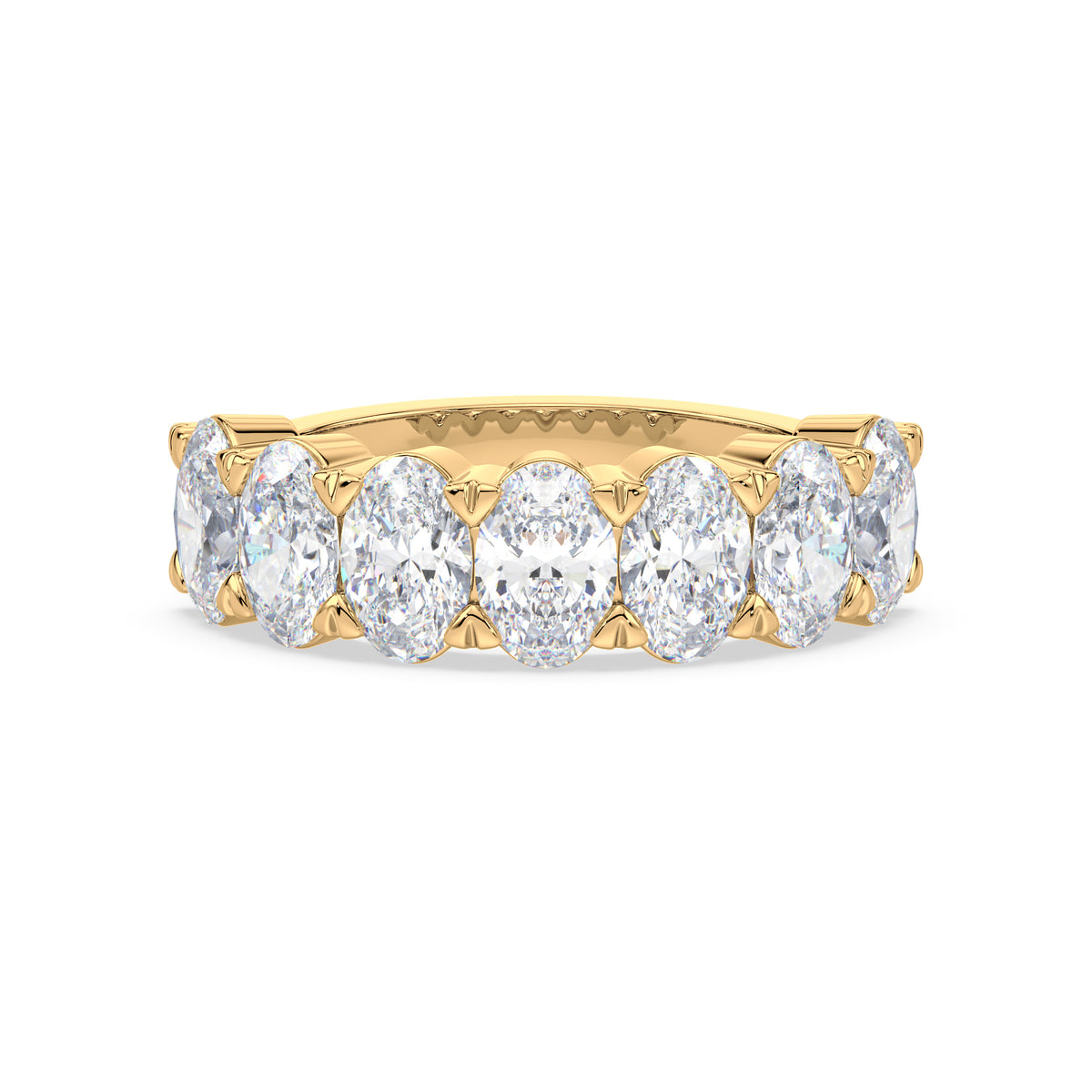 Selby Oval Lab Grown Diamond Half Eternity Ring