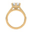 Romy Peek-a-Boo Halo Cathedral Compass Prong Solitaire Setting
