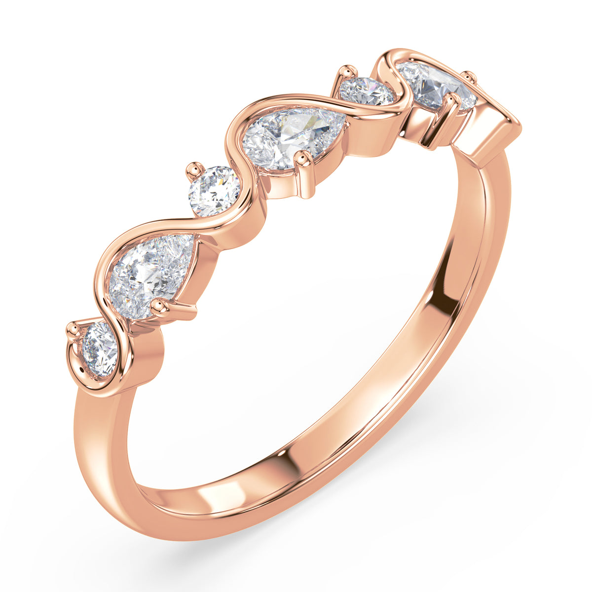 Sarah Wave Diamond Ring