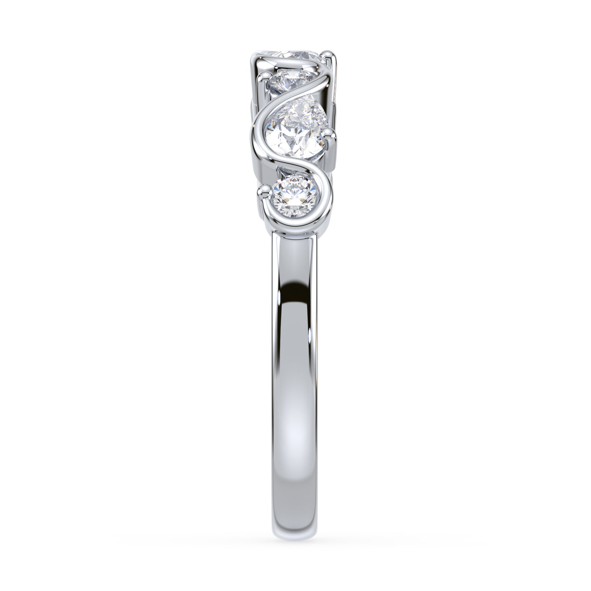 Sarah Wave Diamond Ring