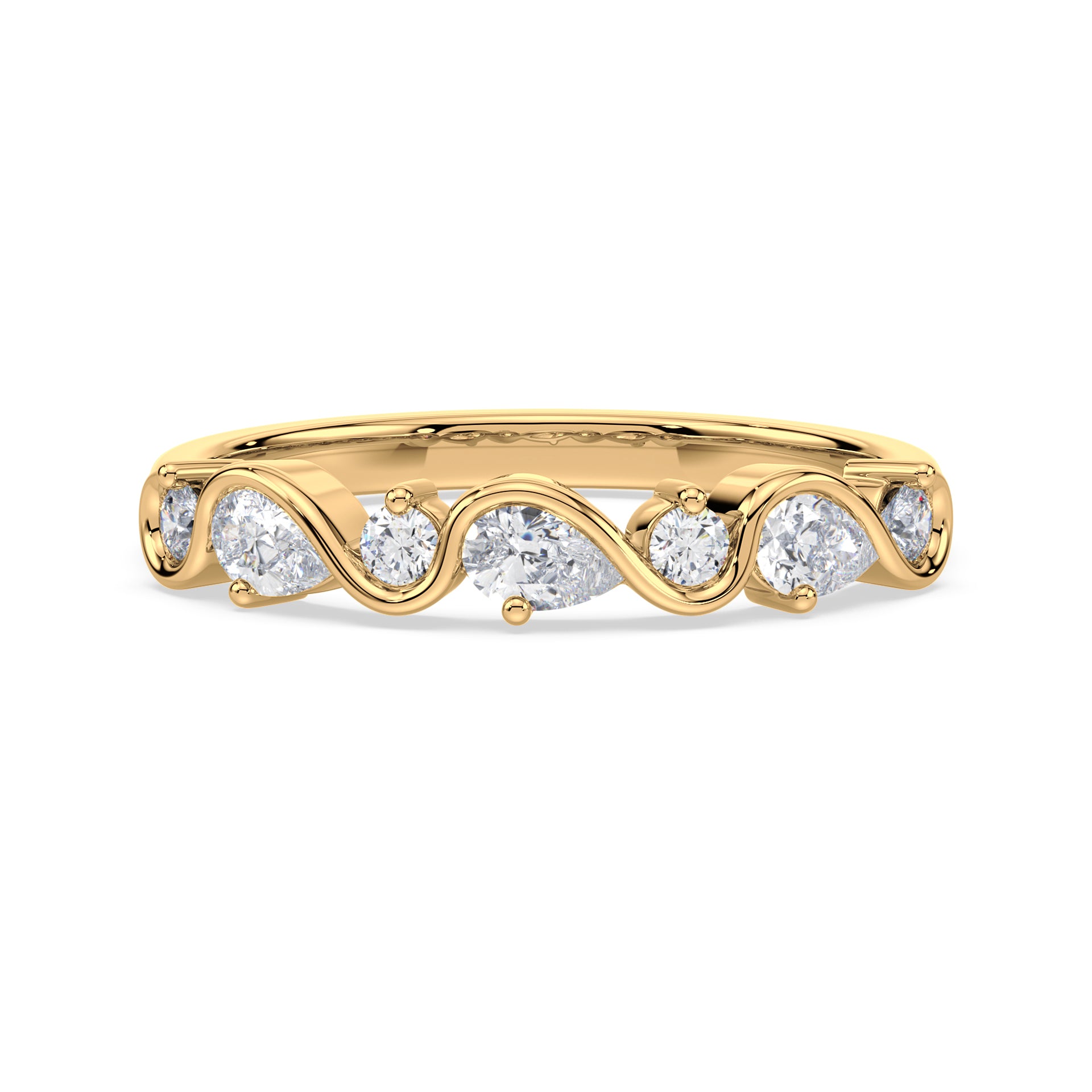 Sarah Wave Diamond Ring
