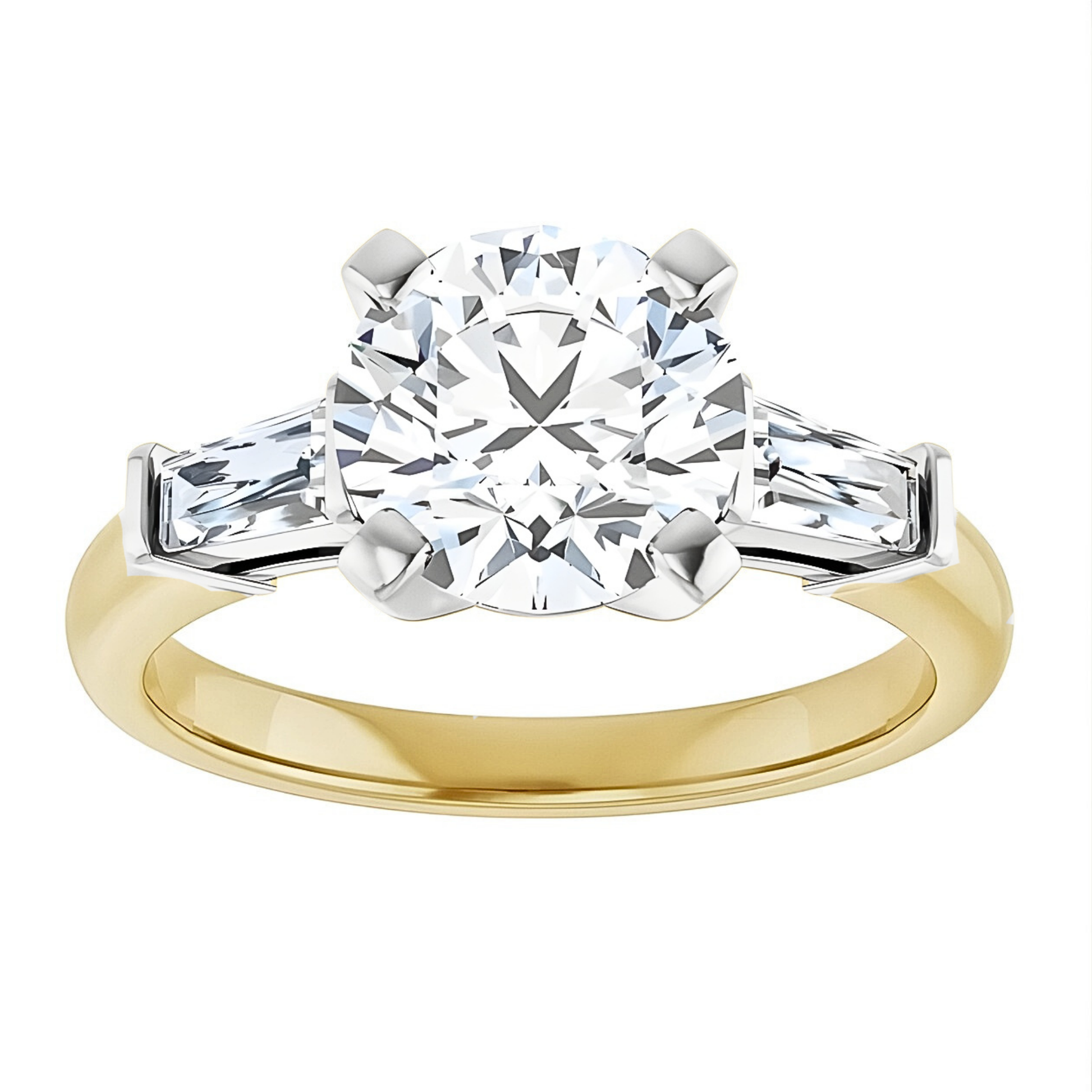 Lauren Three Stone Setting