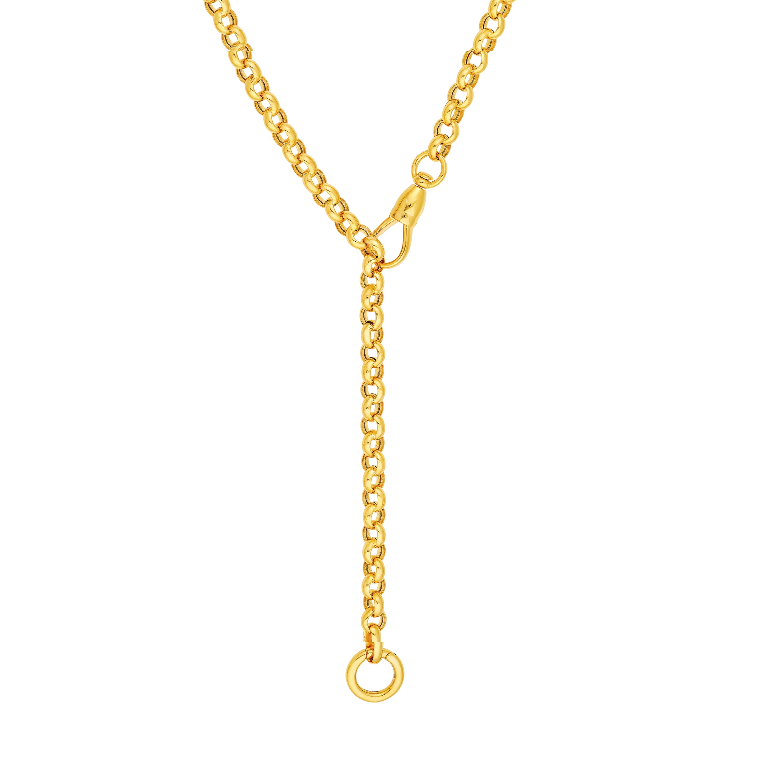 Inez Rolo Link Push Lock Necklace
