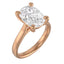 Custom Cathedral Solitaire Setting with Aquamarine Accent