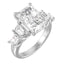 Custom Baguette and Trapezoid Accented Setting