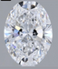 1.54ct Oval Cut Lab Grown Diamond D VS1