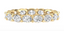 3 CTW Tatum East-West Oval Diamond Ring - 3/4 Coverage