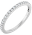1.3mm Natural Diamond French-Set Wedding Ring