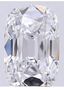 2.10ct Old Mine Style Elongated Cushion Cut Lab Grown Diamond E VS1