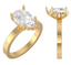 Custom Solitaire Tulip Inspired Setting