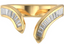 Custom Baguette Contour Wedding Ring
