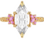 Custom Pink Accented Setting with Engraving