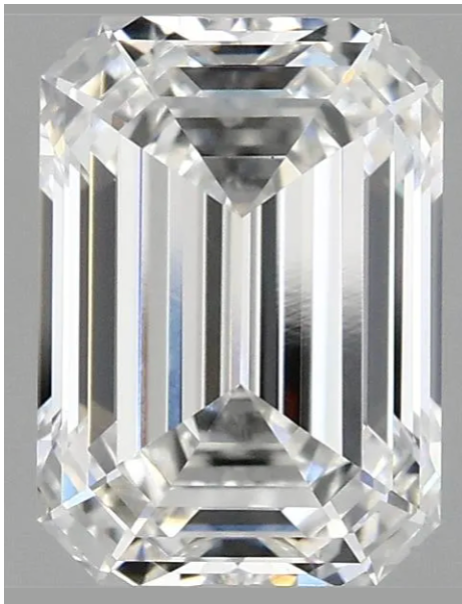 3.10ct Emerald Cut Lab Grown Diamond E VVS2
