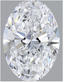 2.02ct Oval Cut Lab Grown Diamond D VVS2
