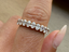 2mm Oval Diamond Ring - 1/2 Coverage