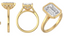 Custom Solitaire Bezel Tulip Inspired Setting