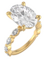 Custom Marquise Accented Setting