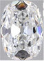 4.08ct Old Mine Style Elongated Cushion Cut Lab Grown Diamond E VVS2