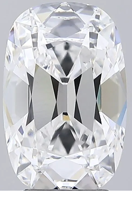 4.05ct Old Mine Style Elongated Cushion Cut Lab Grown Diamond E VVS2