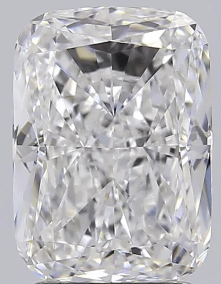 2.47ct Cushion modified Lab Grown Diamond (Colour E, Clarity VVS1, IGI Certified)
