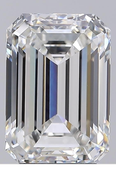 4.10ct Emerald Lab Grown Diamond F VVS2