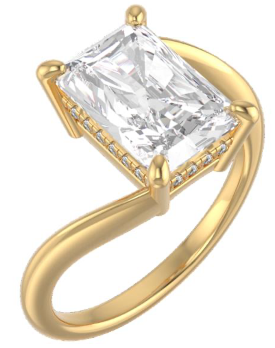 Bypass Solitaire Setting with Hidden Halo
