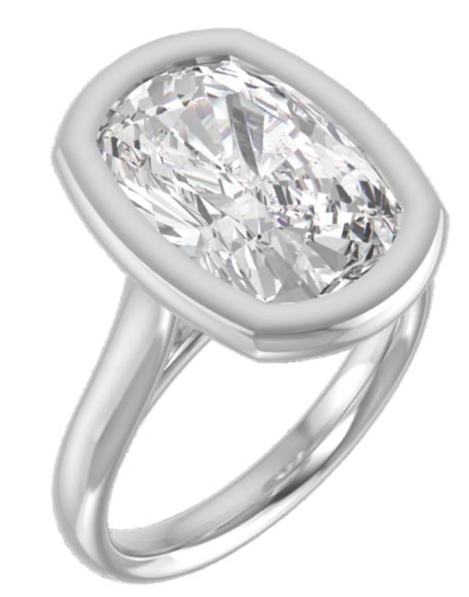 Custom Solitaire Bezel Setting